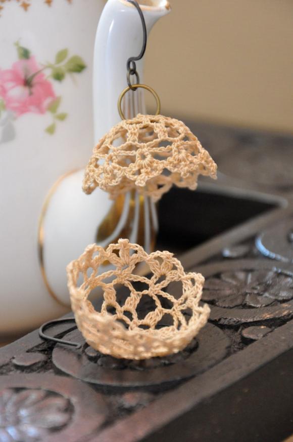 Lampshade Lace Earrings