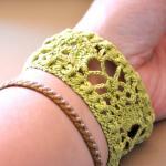 Lace Cuff with Vintage Buck..