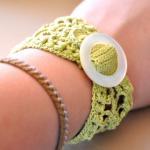 Lace Cuff with Vintage Buck..